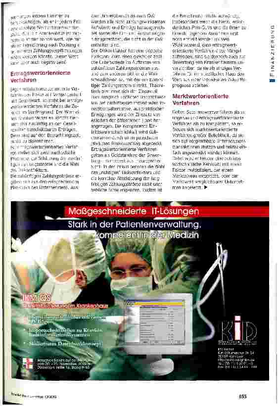 Vorschauseite 2: Wieviel ist mein Haus wert? Bewertung von Kliniken: Grundprinzip und Anwendungsmöglichkeiten