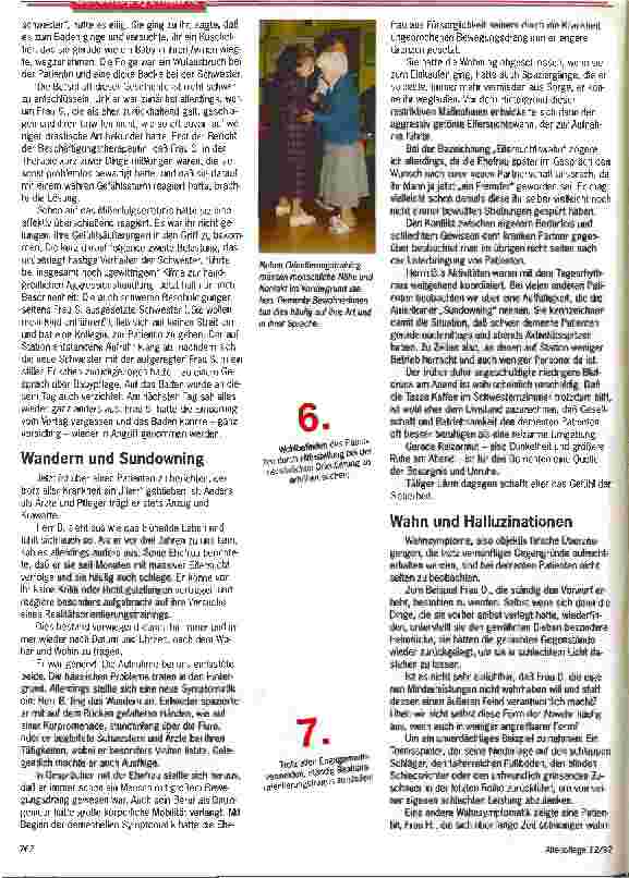 Vorschauseite 5: Wirr, aber wahr - auf Demente zu hören lohnt sich Der Umgang mit Verwirrten erfordert Verständnis und Akzeptanz