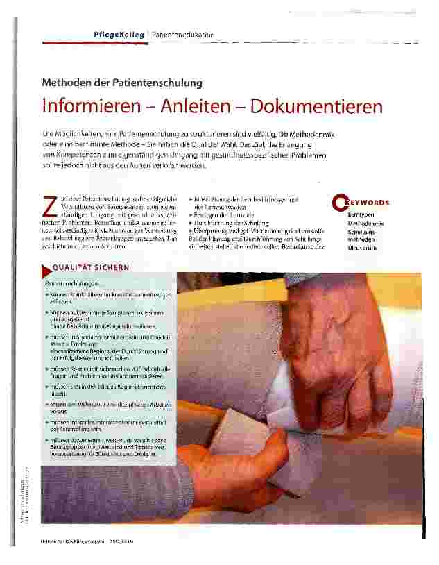 Vorschauseite 1: Informieren - Anleiten - Dokumentieren