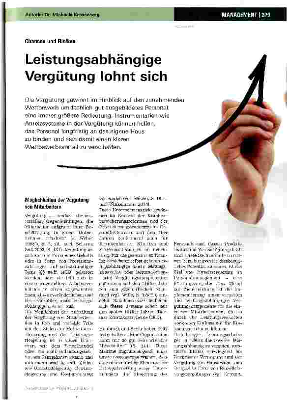 Vorschauseite 1: Leistungsabhängige Vergütung lohnt sich