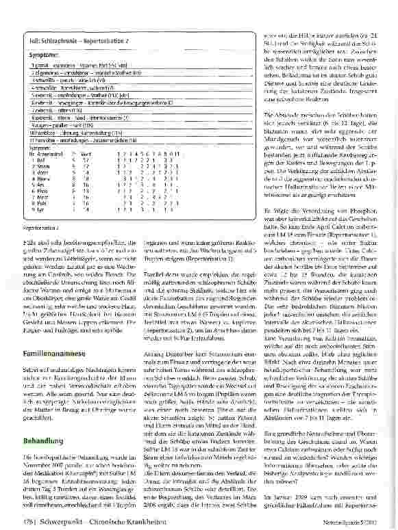 Vorschauseite 3: Schizophrenie -homöopathisch behandelt