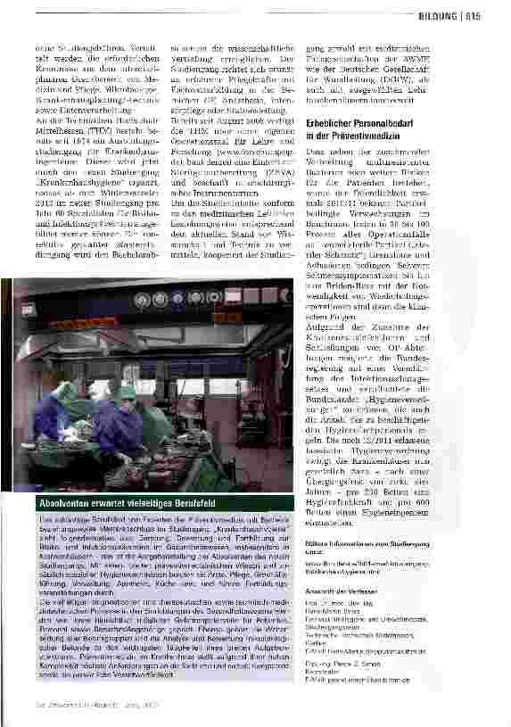 Vorschauseite 2: Spezialisten für Risikound Infektionsprävention