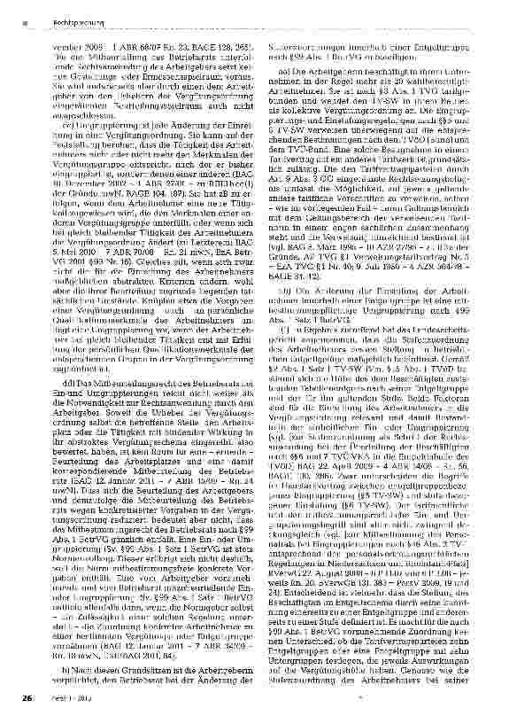Vorschauseite 4: Mitbestimmung des Betriebsrats/ Personalrats bei Umgruppierungen