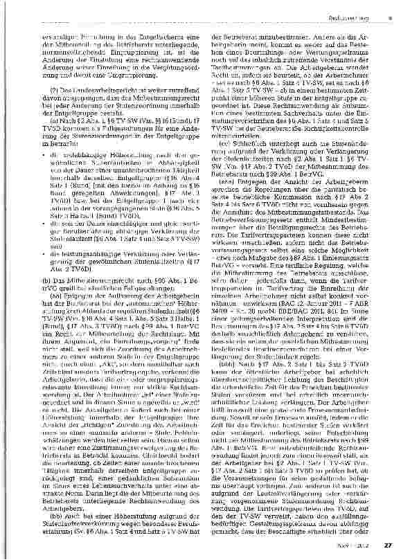 Vorschauseite 5: Mitbestimmung des Betriebsrats/ Personalrats bei Umgruppierungen