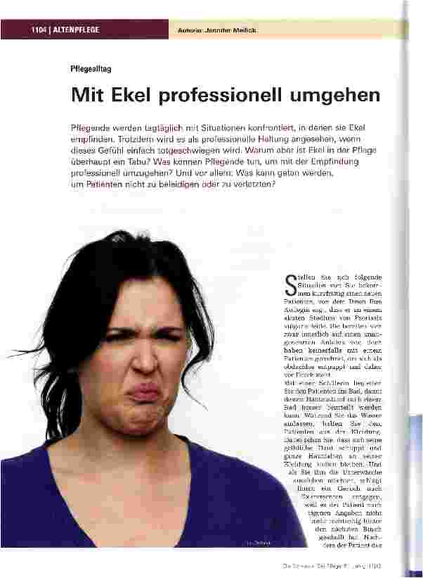 Vorschauseite 1: Mit Ekel professionell umgehen