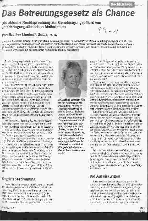 Vorschauseite 1: Das Betreuungsgesetz als Chance Die aktuelle Rechtsprechung zur Genehmigungspflicht von. ..