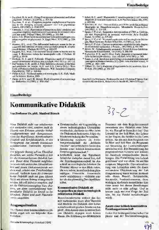 Vorschauseite 1: Kommunikative Didaktik