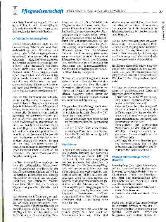 Vorschauseite 2: Pflege von Menschen im Wachkoma im intensivpflegerischen Kontext