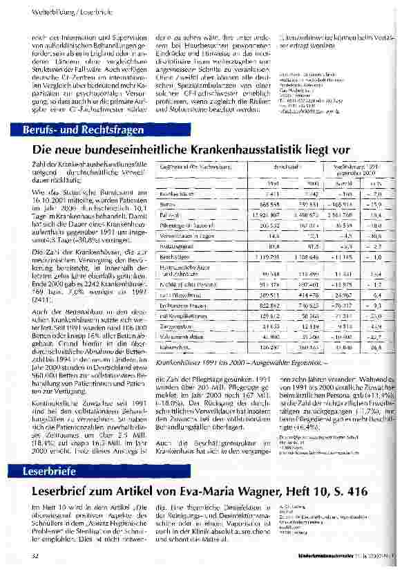 Vorschauseite 4: Die Mukoviszidose-Fachschwester