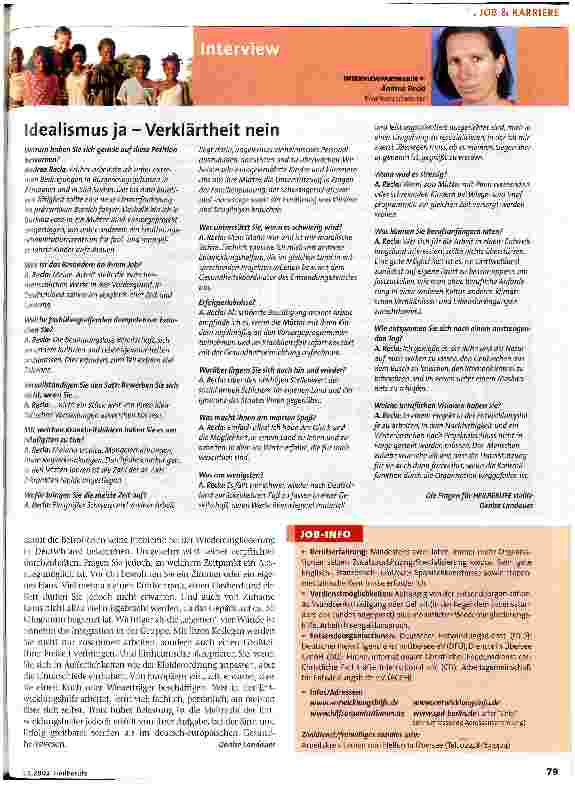 Vorschauseite 2: Pflegekraft in der Entwicklungshilfe