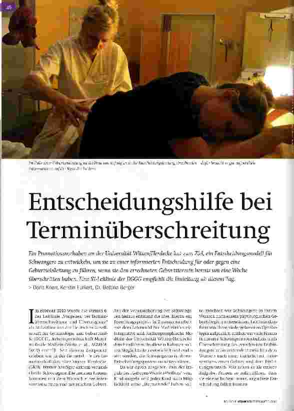 Vorschauseite 1: Entscheidungshilfe bei Terminüberschreitung