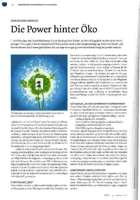 Vorschauseite 1: Die Power hinter Öko