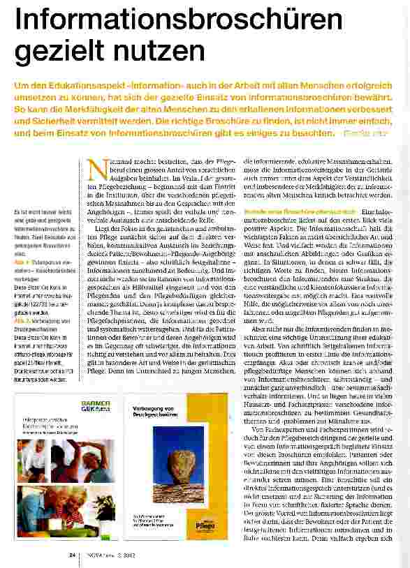 Vorschauseite 1: Informationsbroschüren gezielt nutzen