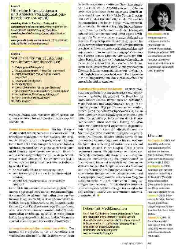 Vorschauseite 2: Informationsbroschüren gezielt nutzen