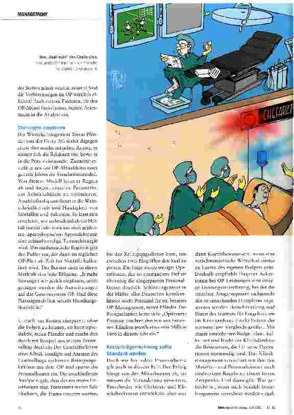 Vorschauseite 2: Kostenkontrolle macht Chefärzten Beine