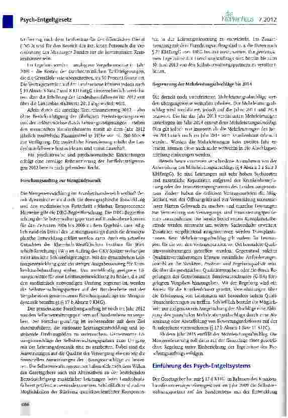 Vorschauseite 3: Psych-Entgeltgesetz vom Bundestag verabschiedet