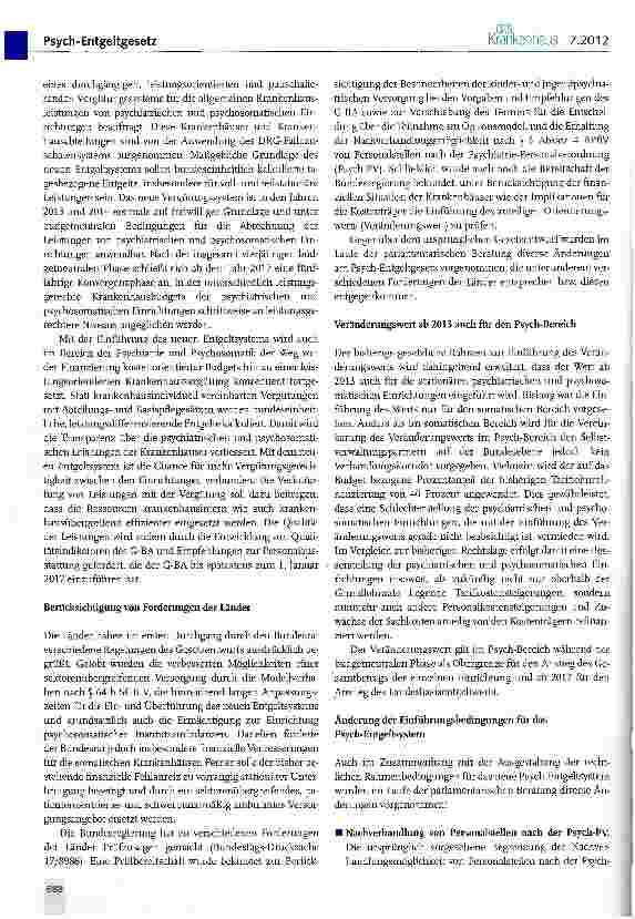 Vorschauseite 4: Psych-Entgeltgesetz vom Bundestag verabschiedet