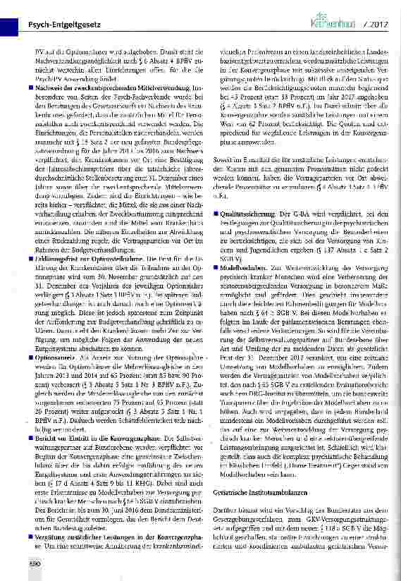 Vorschauseite 5: Psych-Entgeltgesetz vom Bundestag verabschiedet