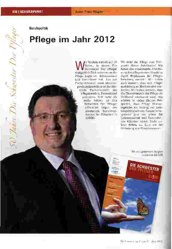 Vorschauseite 1: Pflege im Jahr 2012