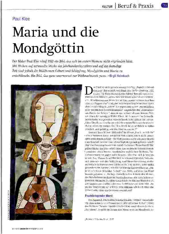 Vorschauseite 1: Maria und die Mondgöttin