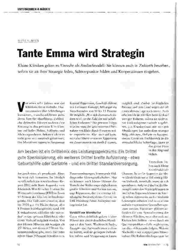 Vorschauseite 1: Tante Emma wird Strategin