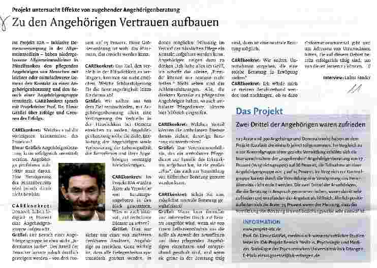 Vorschauseite 1: Zu den Angehörigen Vertrauen aufbauen
