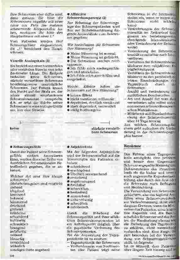 Vorschauseite 3: Onkologischer Schmerz - Aus der Sicht der Pflege 4. Folge: Schmerzmessung