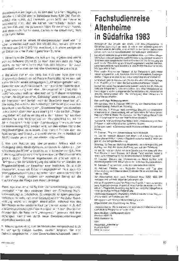 Vorschauseite 3: Personalschlüssel für Pflegekräfte in Heimen für Alte und behinderte Volljährige (II)