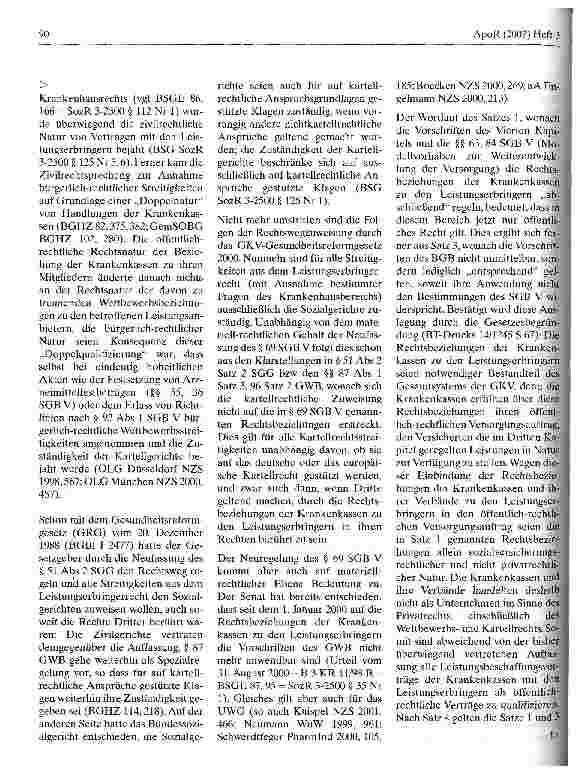 Vorschauseite 6: Apotheken dürfen orthopädische Hilfsmittel abgeben Bundessozialgericht, Urteil vom 25. September 2001
