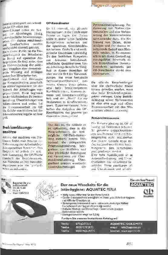 Vorschauseite 2: Pflegemanagement im operativen Bereich