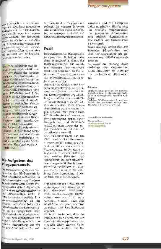 Vorschauseite 4: Pflegemanagement im operativen Bereich