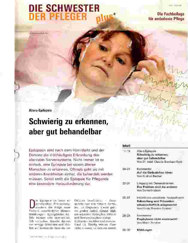 Vorschauseite 1: Schwierig zu erkennen, aber gut behandelbar