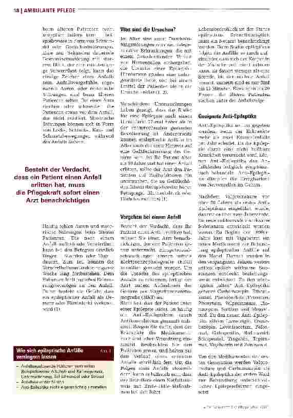 Vorschauseite 2: Schwierig zu erkennen, aber gut behandelbar