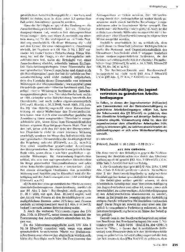 Vorschauseite 4: Mitbestimmung bei Ausschreibungsverzicht