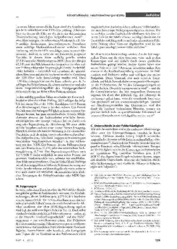 Vorschauseite 4: Zur Weiterentwicklung des Prüfungsverfahrens im DRG-System