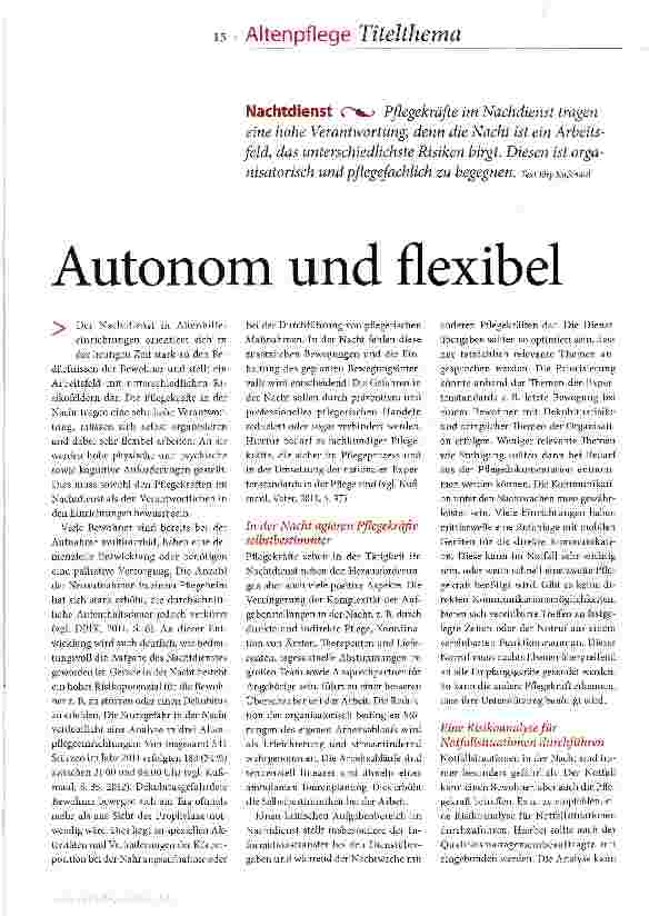 Vorschauseite 2: Autonom und flexibel
