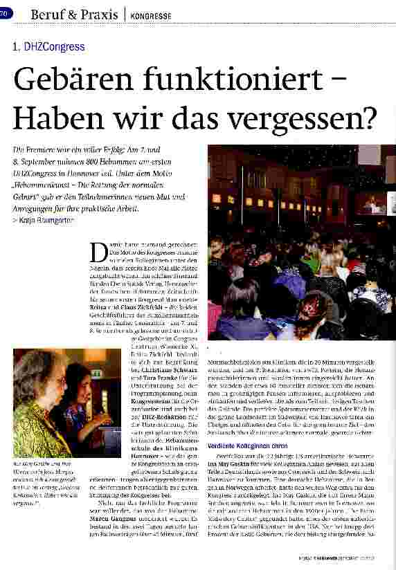 Vorschauseite 1: Gebären funktioniert -Haben wir das vergessen?