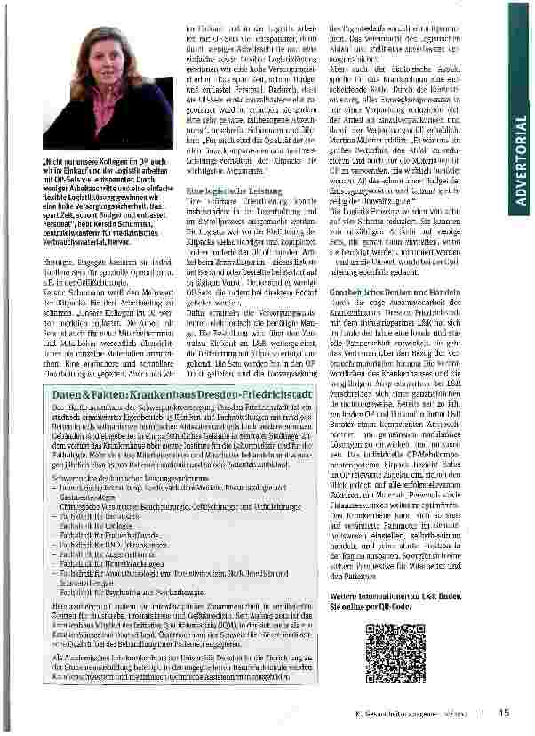 Vorschauseite 2: (K)eine Frage der Logistik: Mit L&R OP-Sets Prozesse optimiert