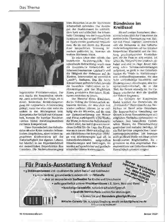 Vorschauseite 5: NETZWERKFÜR EINE GUTE GEBURT DER KREISSSAAL ALS KOMMUNIKATIONSRAUM