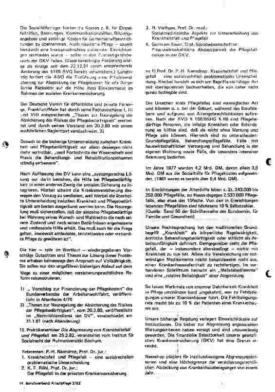 Vorschauseite 2: Die Absicherung des Lebensrisikos Pflegebedürftigkeit