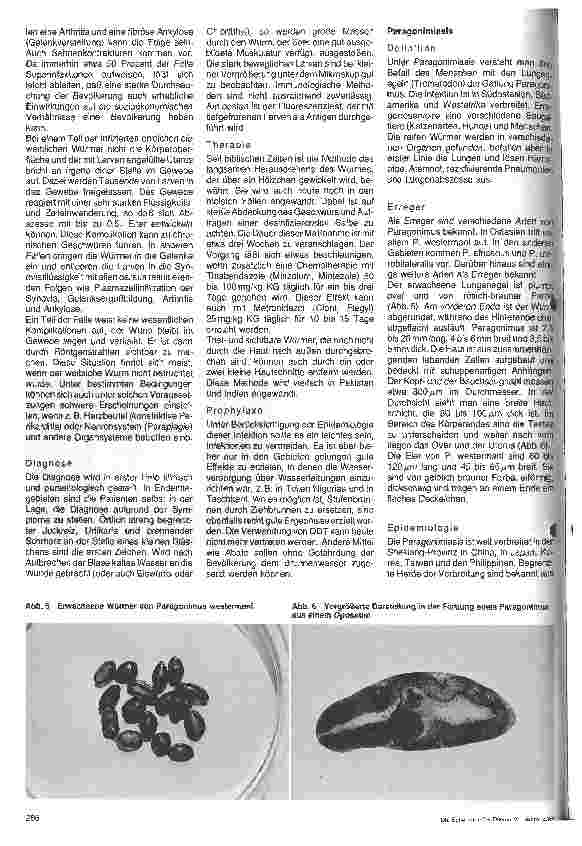 Vorschauseite 3: Wurminfektionen - Dracunculiasis - Paragonimisis