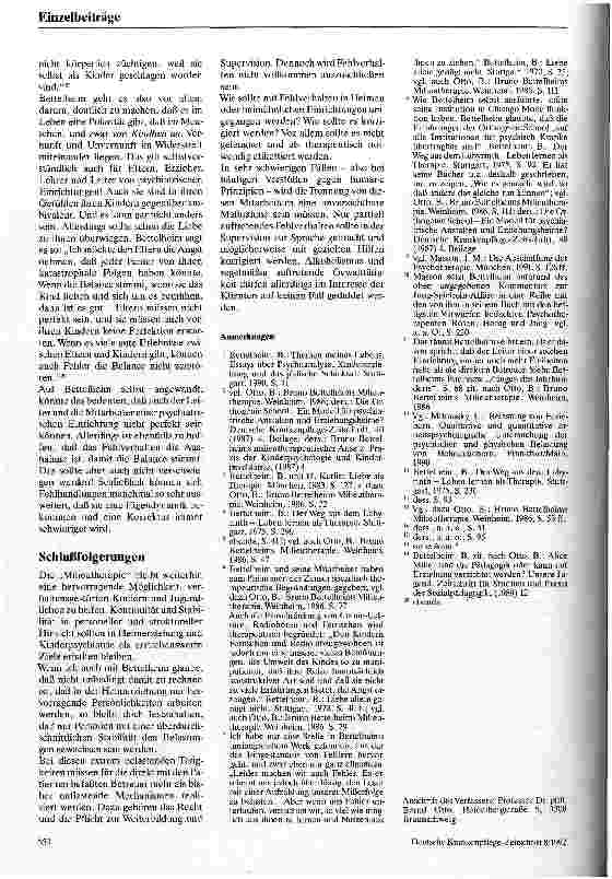 Vorschauseite 4: Grenzen der Milieutherapie Bruno Bettelheims