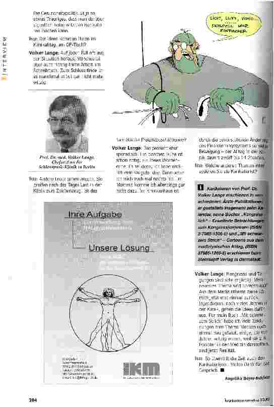 Vorschauseite 2: Tiefschwarzes aus dem Medizinalltag