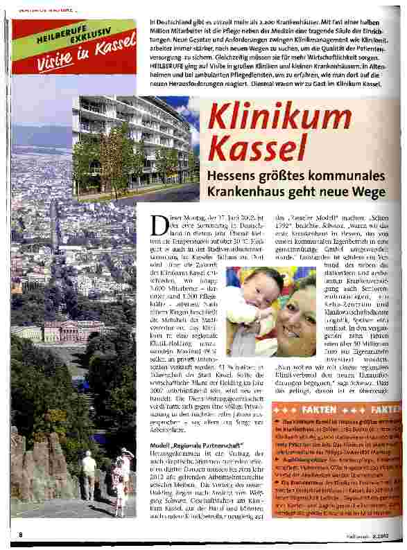 Vorschauseite 1: Klinikum Kassel Hessens größtes kommunales Krankenhaus geht neue Wege