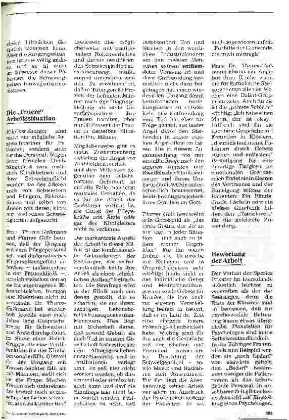 Vorschauseite 2: Gute Gespräche sind hilfreich Klinikseelsorge in Tübingen - Teil 2