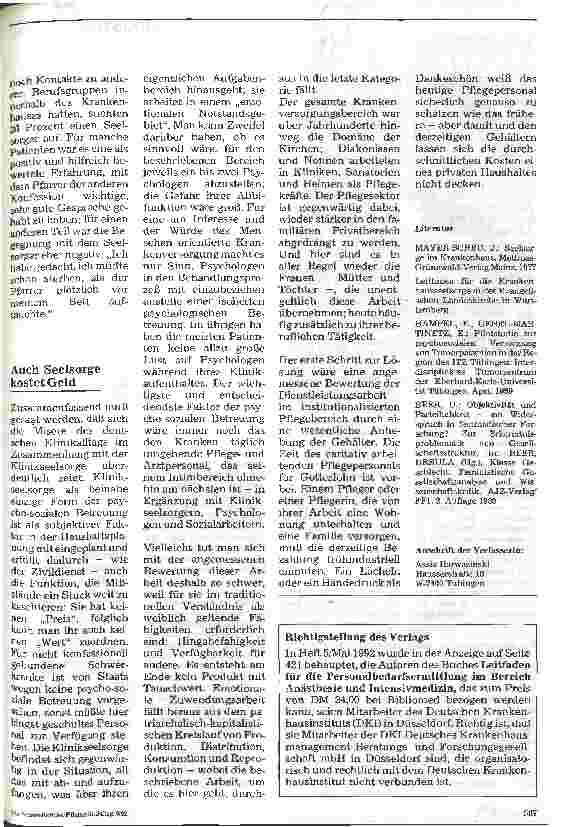 Vorschauseite 4: Gute Gespräche sind hilfreich Klinikseelsorge in Tübingen - Teil 2