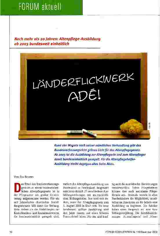 Vorschauseite 1: Länderflickwerk ADÉ
