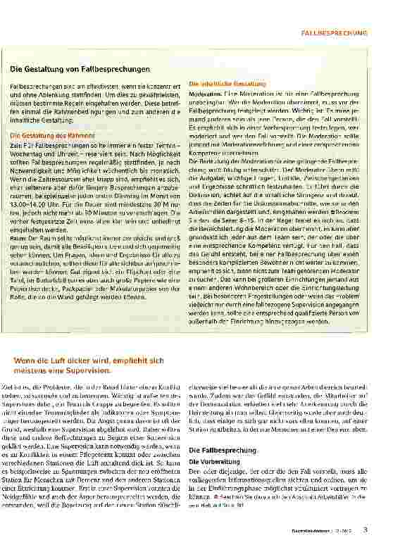 Vorschauseite 3: Grundlagen einer Fallbesprechung