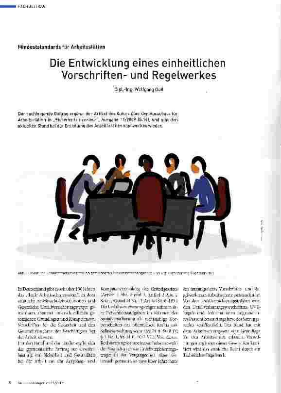 Vorschauseite 1: Die Entwicklung eines einheitlichen Vorschriftenund Regelwerkes
