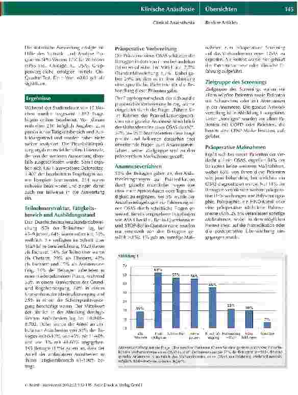 Vorschauseite 3: Präoperatives Management von Patienten mit obstruktivem Schlafapnoe-Syndrom